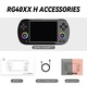 ANBERNIC RG40XX H преносима ретро конзола с игри, четири ядра Cortex-A53 1.5GHz, 1GB LPDDR4, IPS LCD 4" 640x480, 3200 mAh, WiFi 5, Bluetooth 4.2, черна