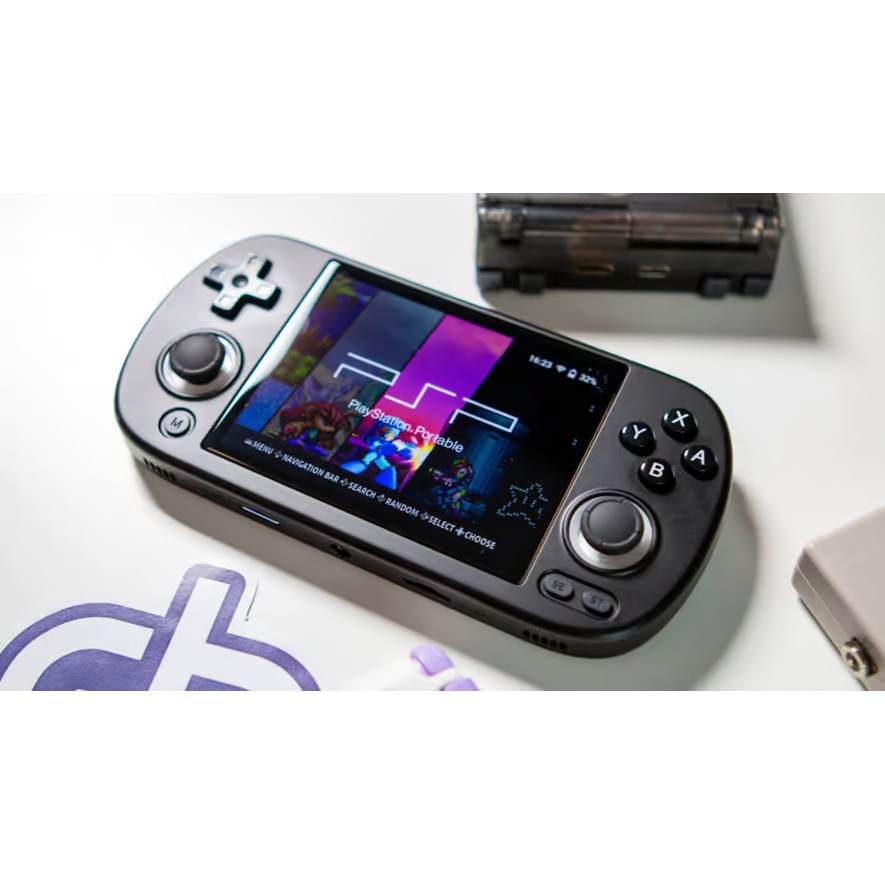 Consola retro portabila ANBERNIC RG40XX H cu jocuri, quad core