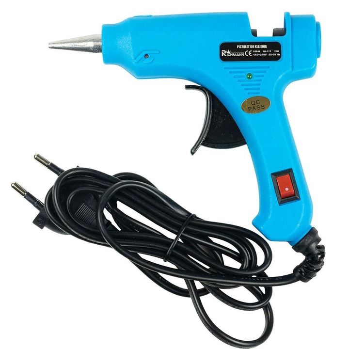 Pistol de lipit baton cu silicon, 20 W, 7 mm, Richmann