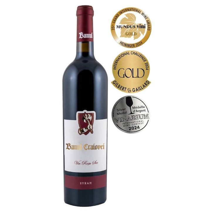 Vin rosu Banul Craiovei, Syrah, sec 0.75l