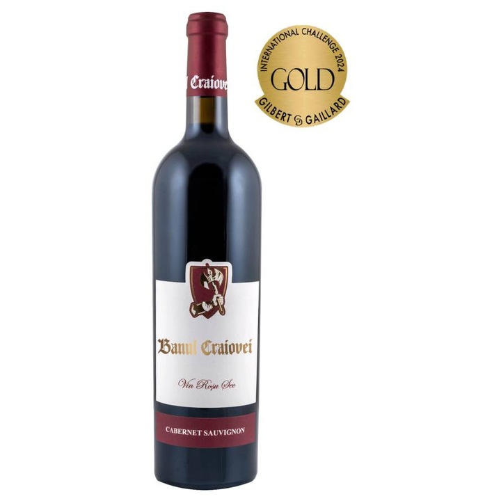 Vin rosu Banul Craiovei, Cabernet Sauvignon, sec 0.75l