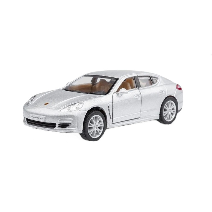 Masinuta Porsche Panamera S Mini Junior KT5347AR, Argintiu