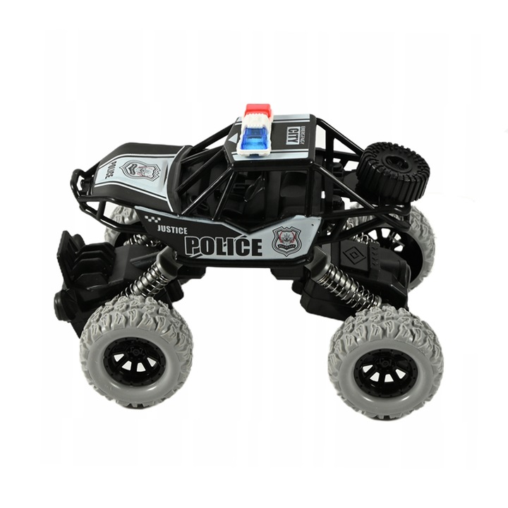 Количка Monster Truck със система за издърпване Midex B277, черен