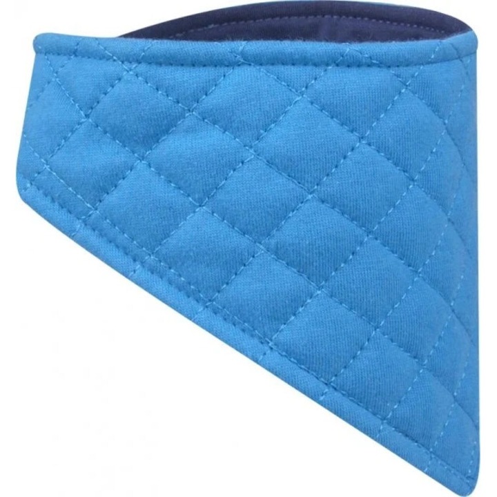 Fular YO!, Tip Guler, Vatuit, Pentru Copii, Cu Doua Fete, Bumbac, Baieti, Albastru, Bleumarin, 0-6 luni