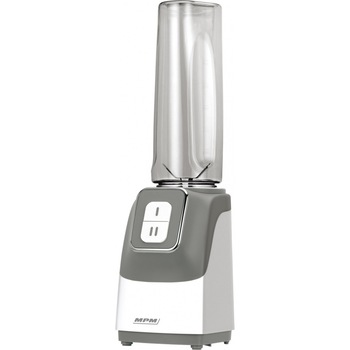 Blender MPM MBL-22, 350W, 2 sticle 600 ml, fara BPA, lama din otel inoxidabil, 2 trepte de viteza, gri/alb Blender MPM MBL-22, 350W, 2 sticle 600 ml, fara BPA, lama din otel inoxidabil, 2 trepte de viteza, gri/alb