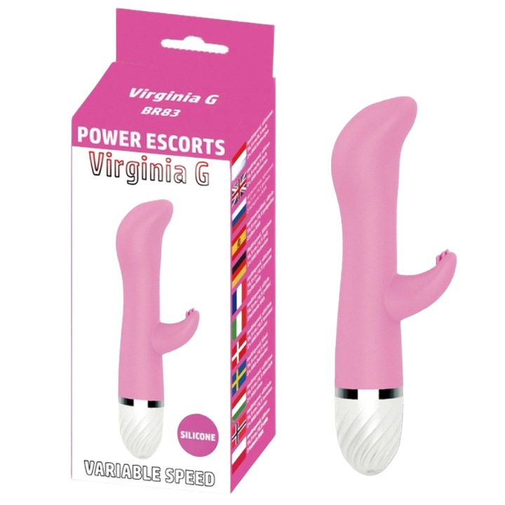 Power escorts, Vibrátor, virginia g pink 17 cm szilikon vibrációs 10 sebesség, felejthetetlen élmény