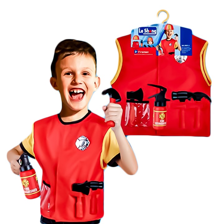 Costum de Pompier cu Accesorii pentru Copii