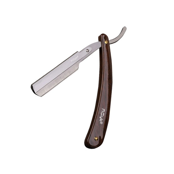 Brici pentru Barbierit Facial sau Ras Corporal, Cu Lama Lunga, Profesional, Otel Inoxidabil, PriStyle®