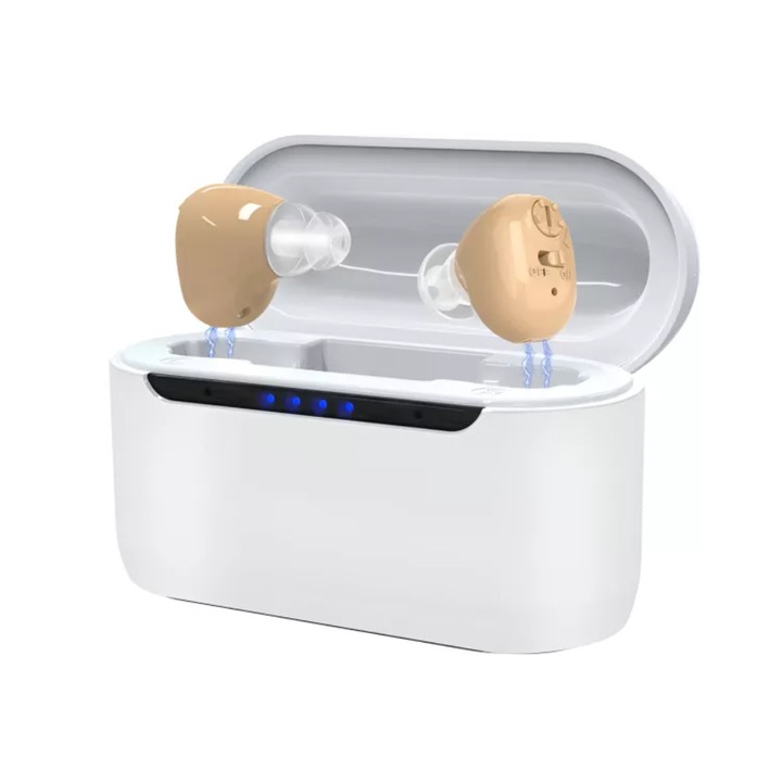 Amplificator audio G12C, incarcare magnetica reincarcabila in ureche, aparate auditive cu incarcare rapida rapida pentru varstnici, K KATHODE