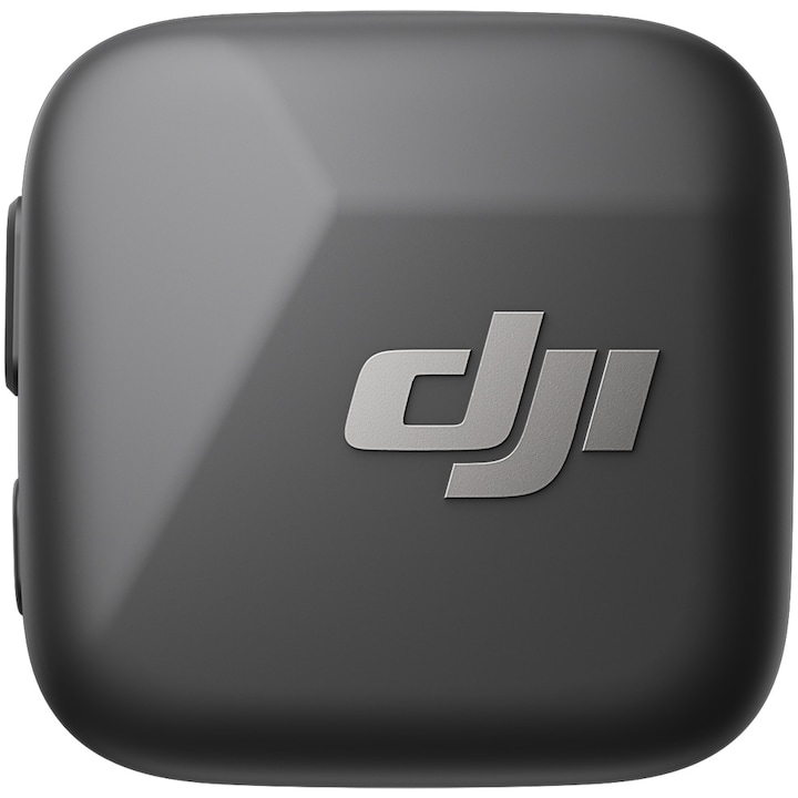 Безжичен микрофон DJI MIC Mini, 1 x Микрофон, 1 x Зарядно, Wireless, Omnidirectional, Обхват на действие 400 м, Noise Canceling, Черен