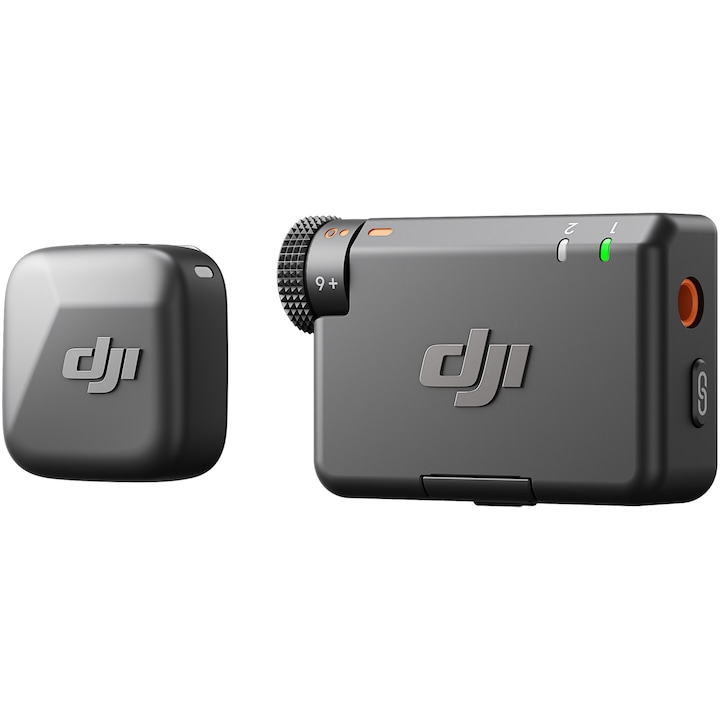 Комплект DJI MIC Mini, 1 x Микрофон, 1 x Приемник, 1 x Зарядно устройство, Wireless, Omnidirectional, Обхват на действие 400 м, Noise Canceling