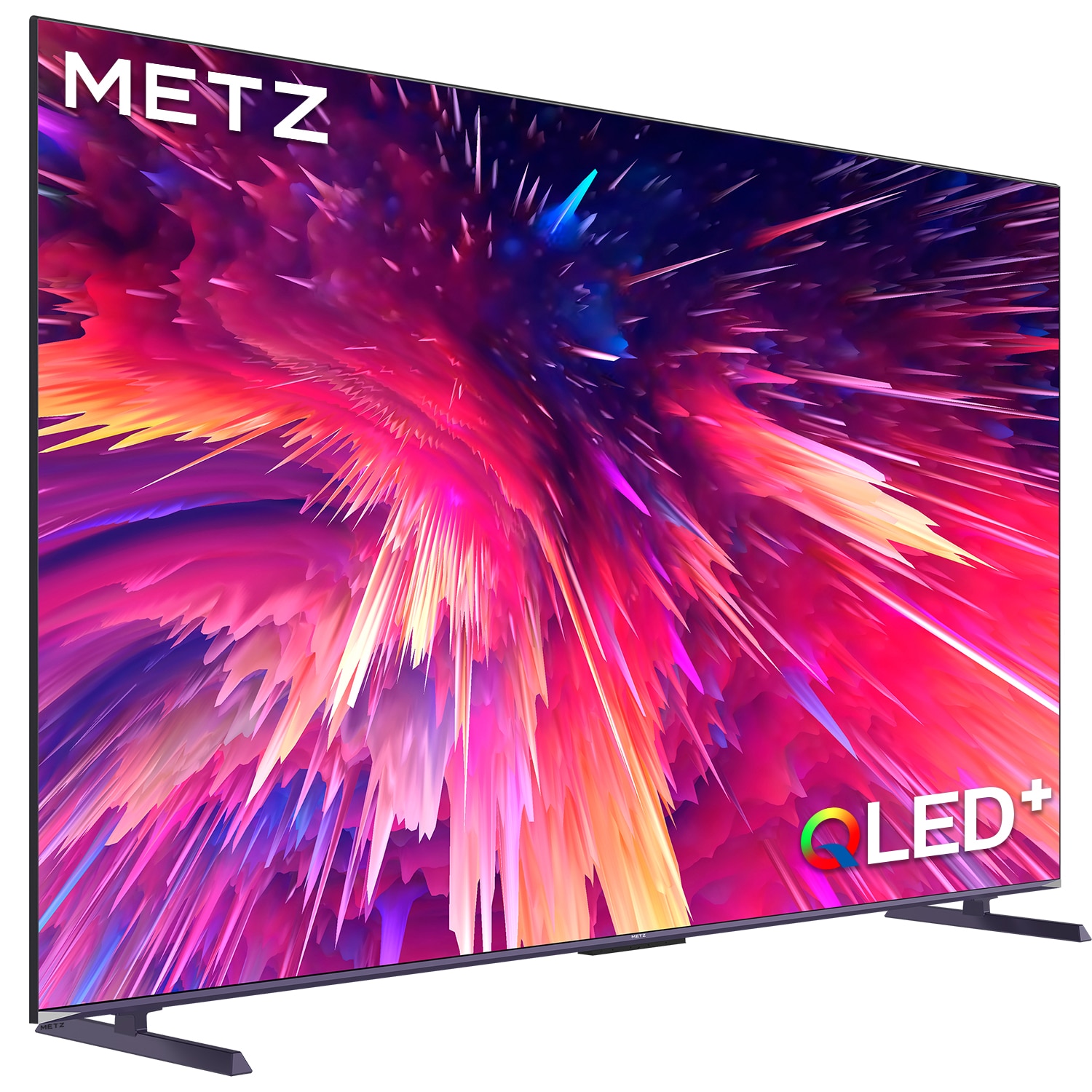 Televizor METZ QLED 100MQE8500, 253 cm, Smart Google TV, 4K Ultra HD, 100Hz, Clasa F