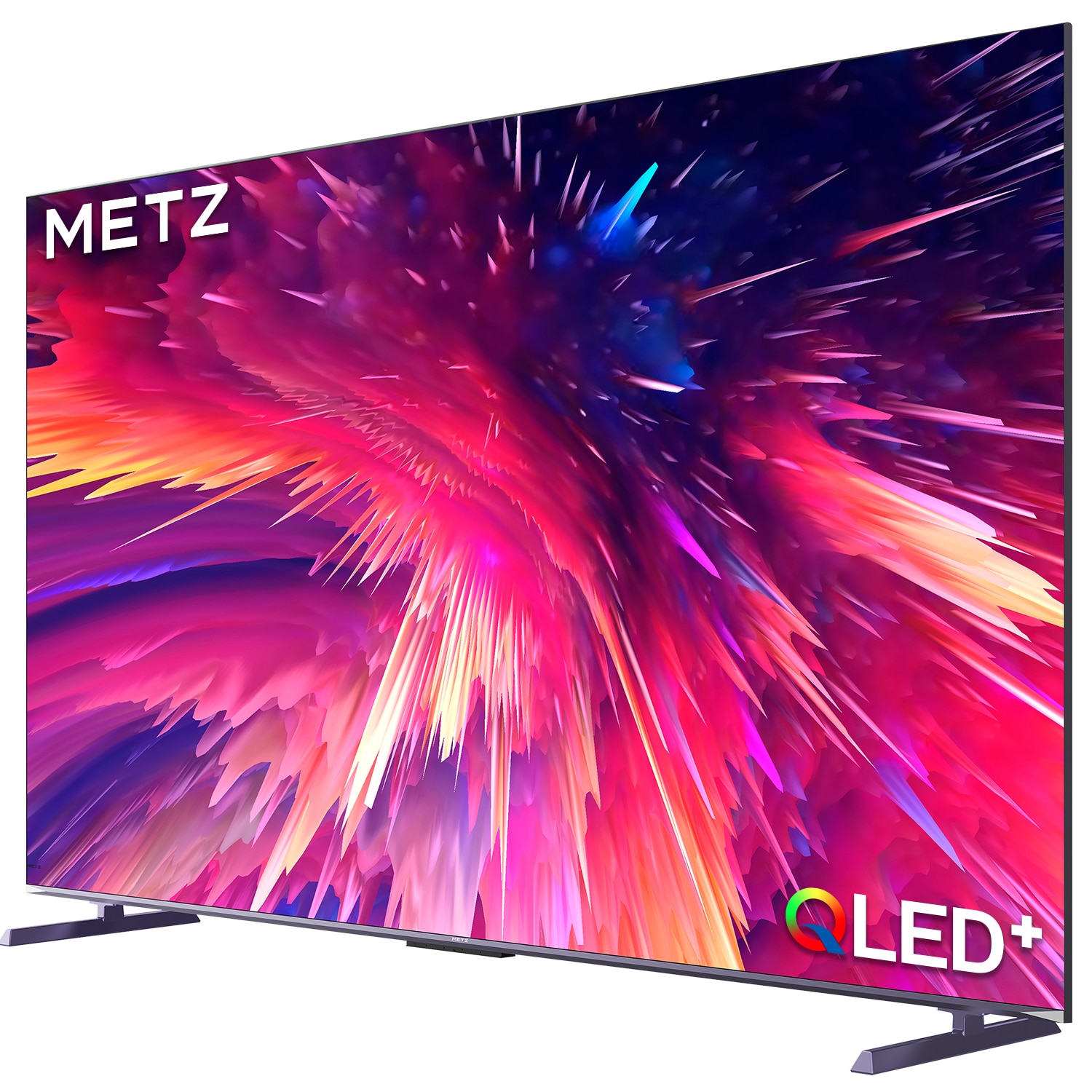 Televizor METZ QLED 100MQE8500, 253 cm, Smart Google TV, 4K Ultra HD, 100Hz, Clasa F