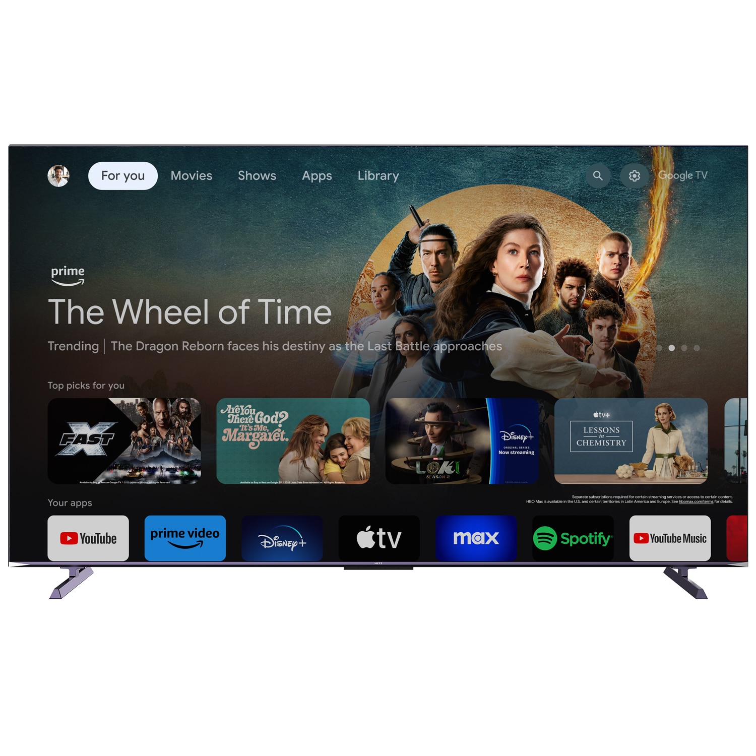 Televizor METZ QLED 100MQE8500, 253 cm, Smart Google TV, 4K Ultra HD, 100Hz, Clasa F