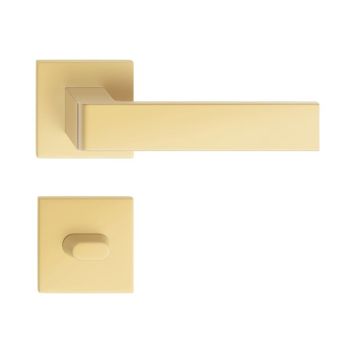 Maner usa model RUMBA auriu perlat rozeta wc