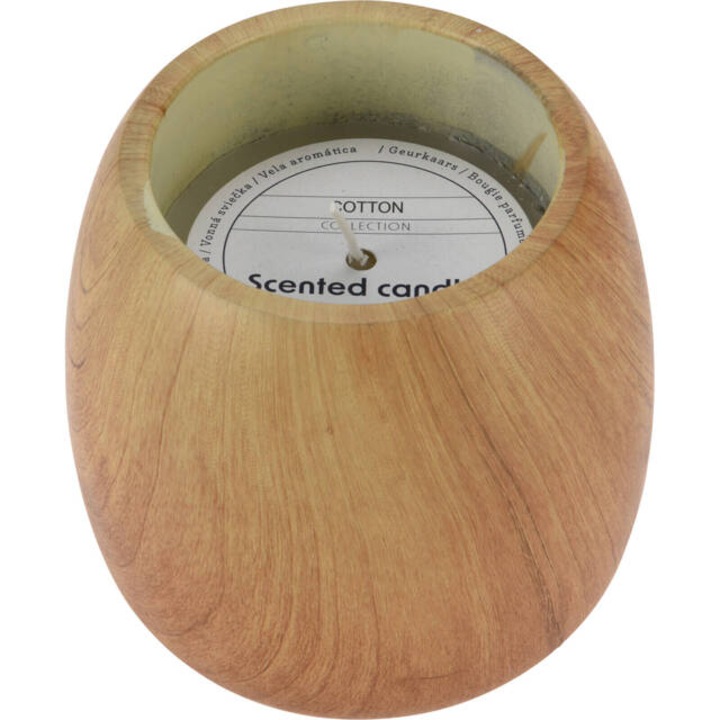 Illatos gyertya cement tartóval, pamut illat, Ø 11,8 cm