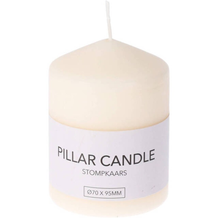 Hengeres paraffin gyertya, Ø 7 x 9,5 cm