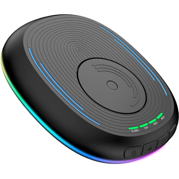 RorAem Mouse Jiggler időzítővel, dinamikus világítással, fekete