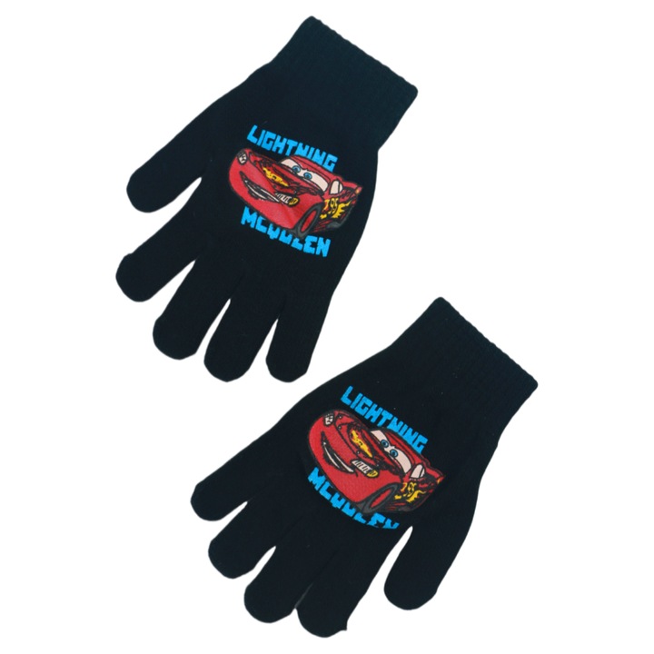 Kötött kesztyű "Cars" NH4098 fekete 113646, Fekete, 4-8Y Standard