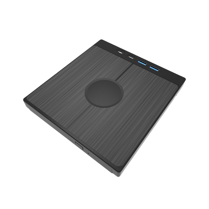 DVD записващо устройство, USB3.0/TYPE-C порт, CD, VCD, TF, SD, здрав, черен