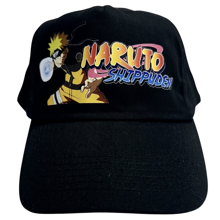 Sapca personalizata naruto shippuden logo, negru