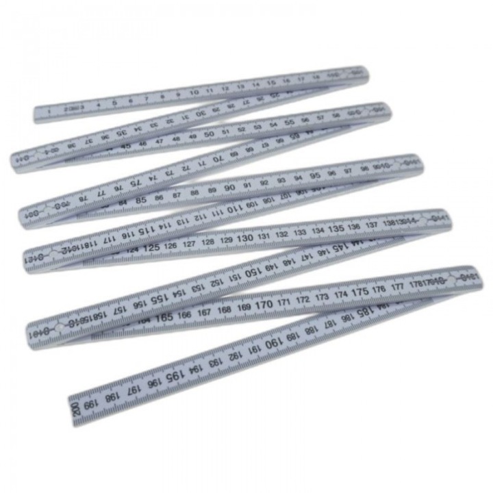 Ruleta pliabila 2m, Beast, plastic, pentru electricieni