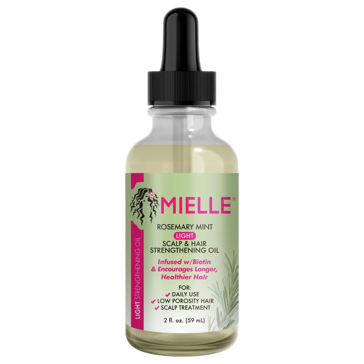 Ulei pentru par si scalp pentru fortificare Mielle Rosemary Mint Light Scalp & Hair Strengthening Oil 59 ml