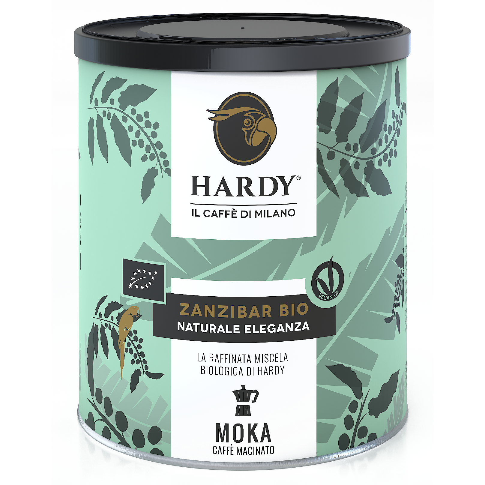 Cafea macinata, Hardy Zanzibar, cutie metalica, 250 g