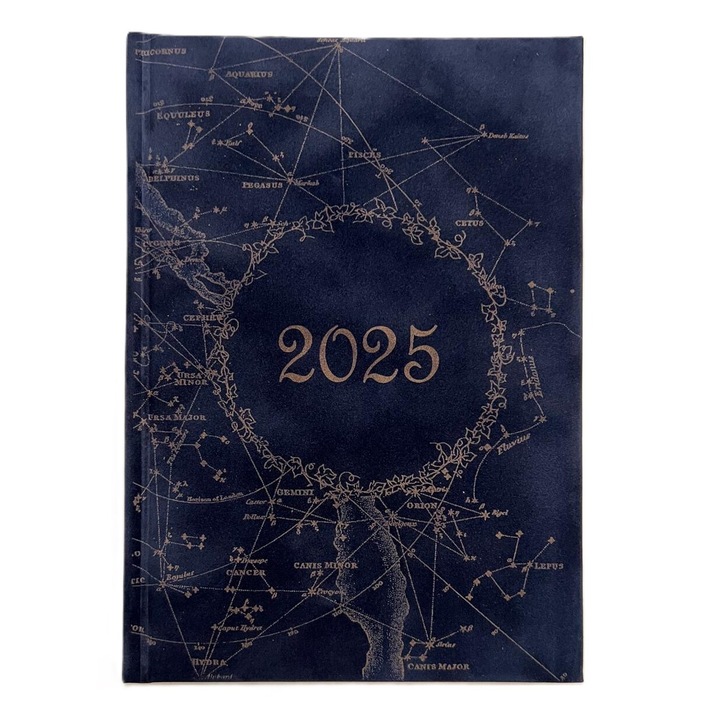 Agenda Magica 2025, Coperta albastru-indigo, A5