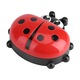 Jormftte szappantartó, katicabogár forma, piros, fedéllel, vízelvezető kialakítással, PP anyag