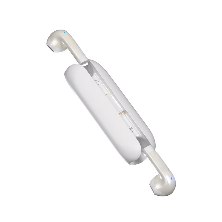 Casti True Wireless, Bluetooth 5.2, In Ear, 300 mAh, Crem