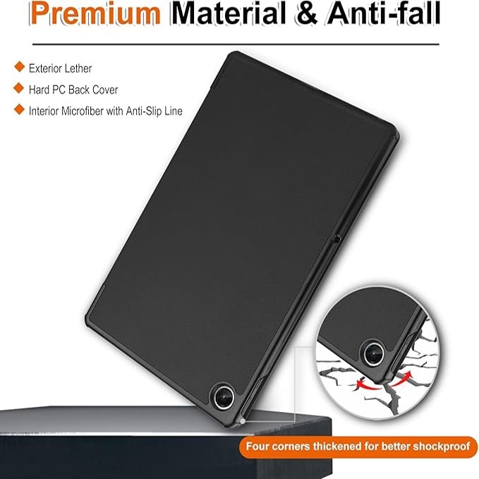 Husa pentru tableta Lenovo Tab M10 Plus 10.6 inch 3rd Gen TB-125F, TB-128F, VIENOD, Negru