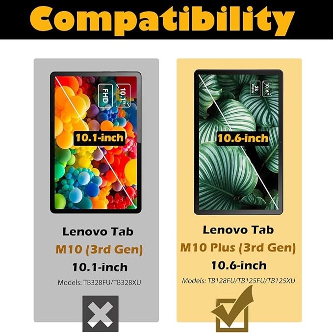 Husa pentru tableta Lenovo Tab M10 Plus 10.6 inch 3rd Gen TB-125F, TB-128F, VIENOD, Negru