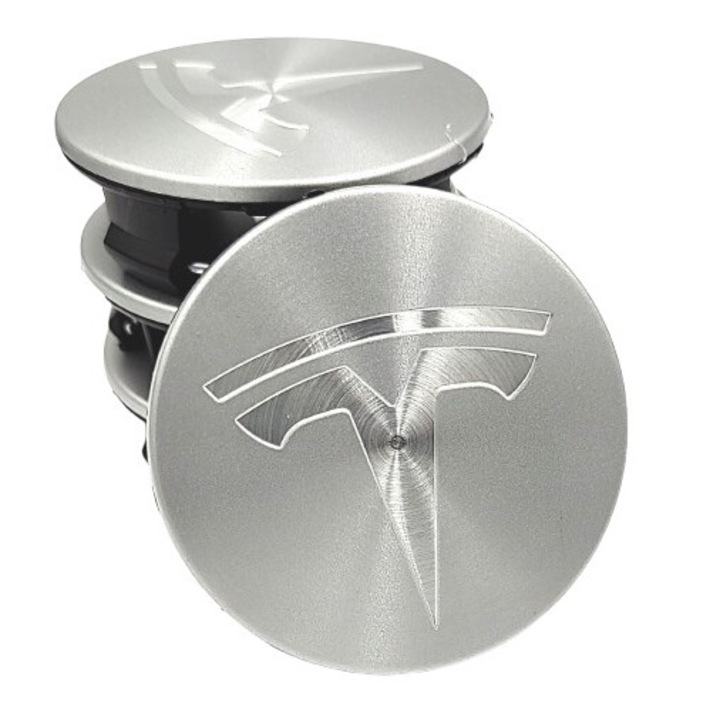 4 db kerékvédő készlet TESLA 57mm, ezüst 55852848