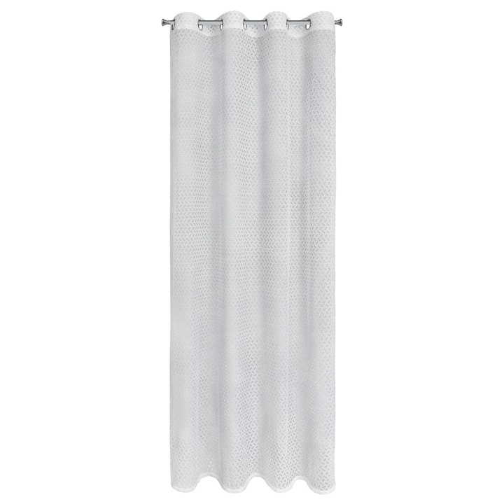 Перде СИНДИ 140 х 250 см халки еврофирани бели
