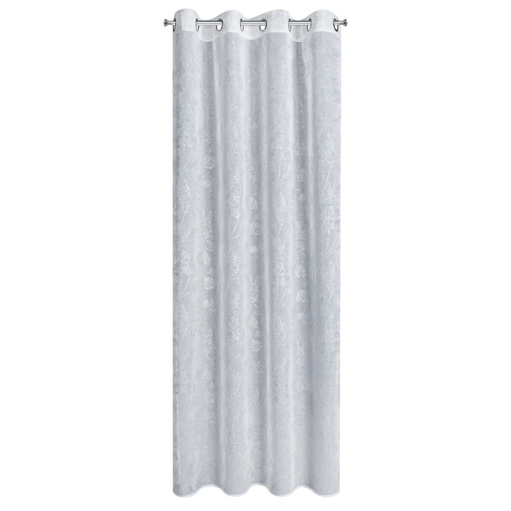 Перде JUNI 140 х 250 см халки еврофирани бели