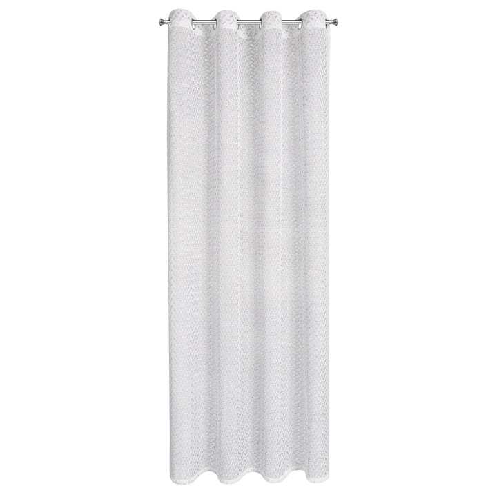 Перде CLARA 140 х 250 см халки еврофирани бели