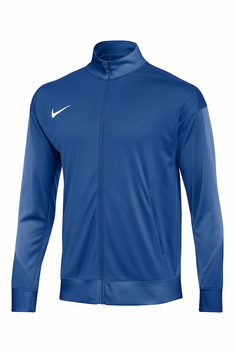 Nike, Jacheta de trening cu fermoar, pentru fotbal, Albastru inchis