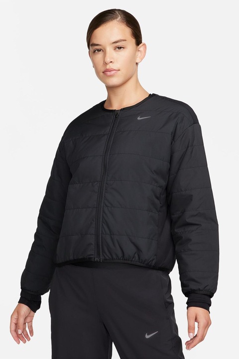 Nike, Зимно яке за бягане Swift с цепки за палеца, Черен