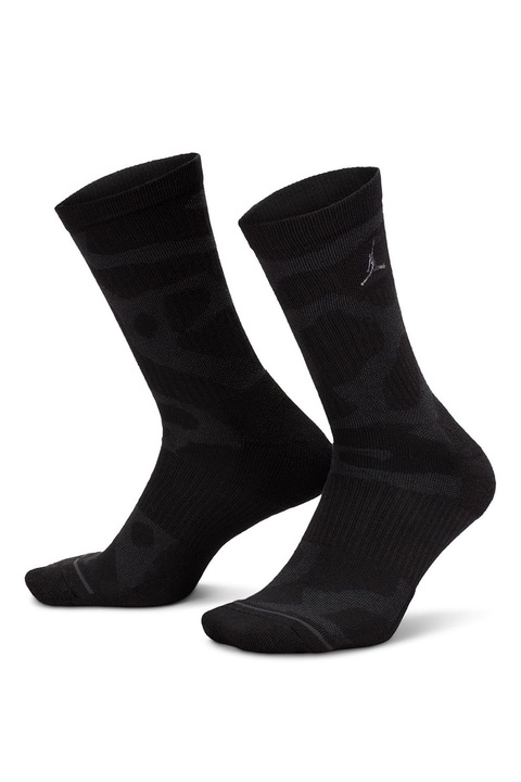 Nike, Sosete lungi unisex cu amortizare, pentru baschet Jordan, Negru