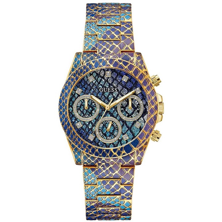 Ceas Guess Serpentina 40th Anniversary, quartz, violet, inox, 5 ATM