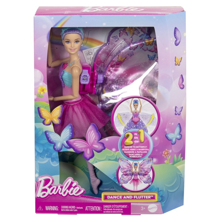 Кукла Barbie 2 in 1 - Dance and Flutter