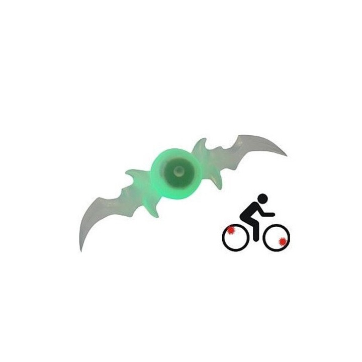 Lampa LED pentru spite de bicicleta, Beast, design liliac