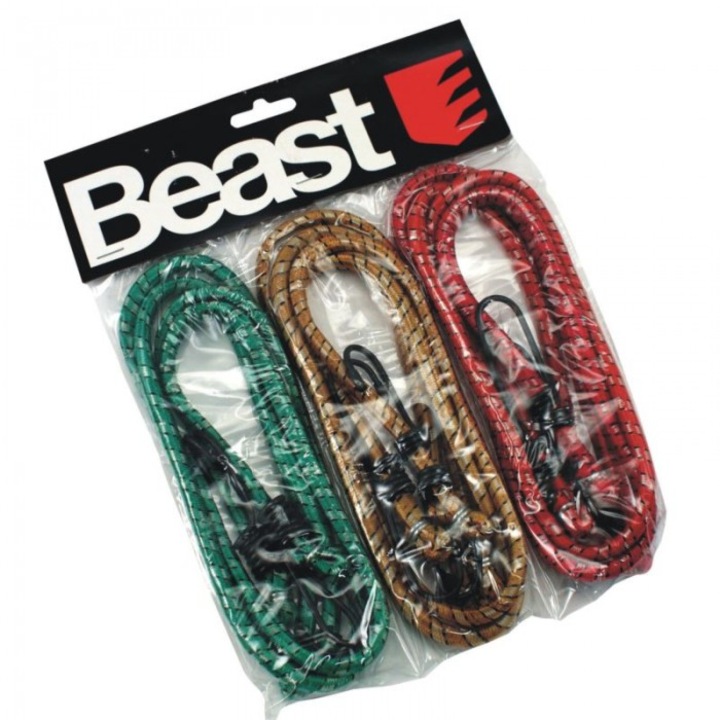 Връзки за багаж, Beast, 6 части, 80x см, еластични, устойчиви на разтягане