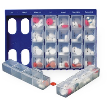 Organizator medicamente L, in Romana, saptamanal, de calitate Organizator medicamente L, in Romana, saptamanal, de calitate