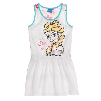 Rochie Elsa Frozen alb, 10 ani, 140 cm Rochie Elsa Frozen alb, 10 ani, 140 cm