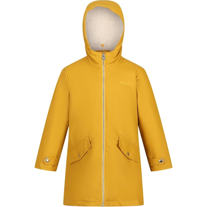 Regatta Brynlee Kids vízálló kabát, Sunset, Teknőcmintás sárga, 116 CM