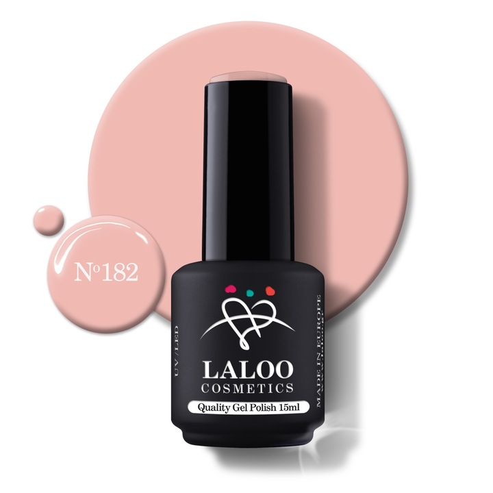 Félpermanens körömlakk 182 Nude Salmon Laloo 15ml