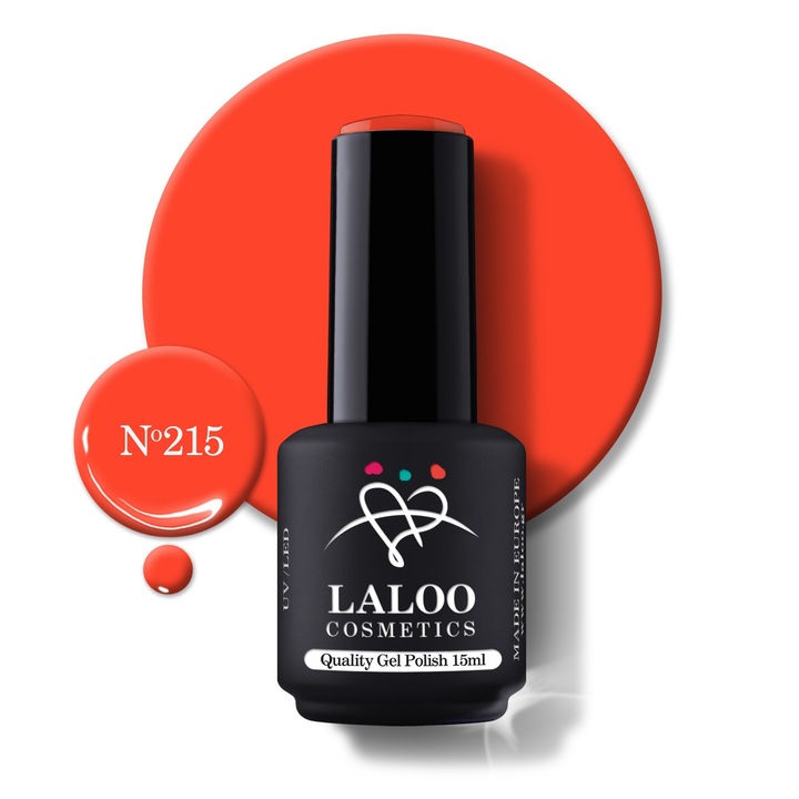 Oja semi-permanenta 215 Intense Orange Cora Laloo 15ml