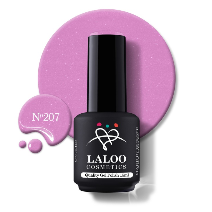 Oja semi-permanenta 207 Purple Pink Laloo 15ml